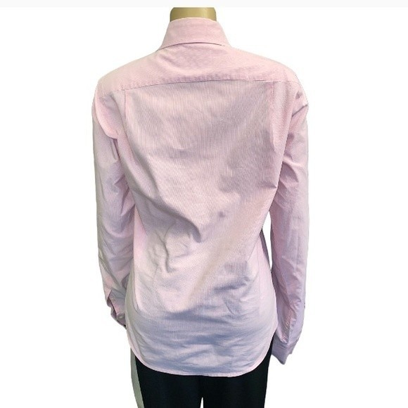 Abercrombie & Fitch Shirt button up long sleeve Casual pink 100% Cotton size M - Picture 11 of 12